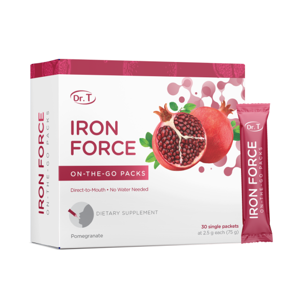 Dr. T On-the-Go Iron Force Packs – Boosts Red Blood Cell Production