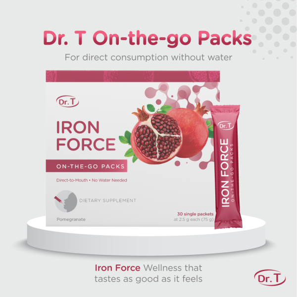 Dr. T On-the-Go Iron Force Packs – Boosts Red Blood Cell Production - Image 3