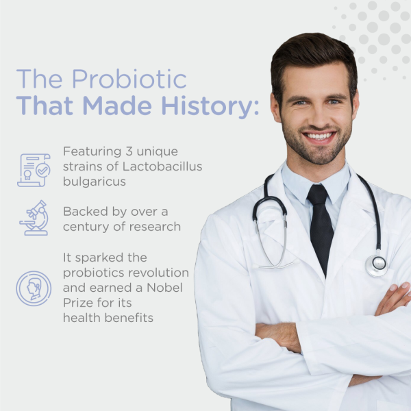 Dr. T Actiflora Probiotic + Prebiotic – L. bulgaricus for Digestive Health, Immune Support & Gut Balance - Image 3